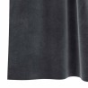 Rideaux occultants avec boucles de suspension 2 pcs en velours gris foncé 
