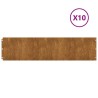 Bordures de pelouse 10 pcs 25x103 cm acier corten flexible 