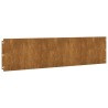 Bordures de pelouse 10 pcs 25x103 cm acier corten flexible 