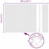 Jeu de Poteaux de Clôture Argent 10 x 1.2 m Acier galvanisé 