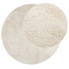 Tapis OVIEDO à poils courts beige Ø 200 cm 