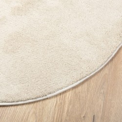 Tapis OVIEDO à poils courts beige Ø 200 cm 