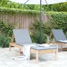 Chaise longue 199,5x60x74 cm bois massif de pin 