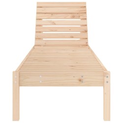 Chaise longue 199,5x60x74 cm bois massif de pin 