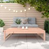 Repose-pied de jardin 120x80 cm massif de douglas 