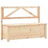 Banc de rangement 120 cm bois de pin massif 