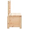 Banc de rangement 120 cm bois de pin massif 