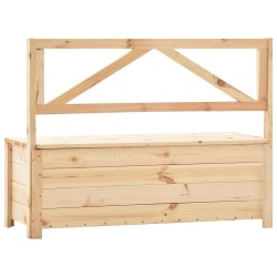 Banc de rangement 120 cm bois de pin massif 