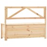 Banc de rangement 120 cm bois de pin massif 