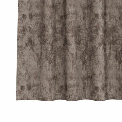 Rideaux en velours 2 pcs avec œillets cappuccino 175x140 cm 