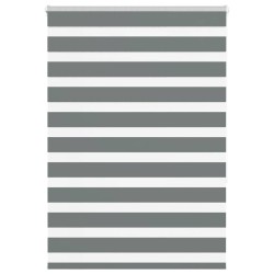 Store zèbre gris foncé largeur du tissu 105,9 cm polyester 
