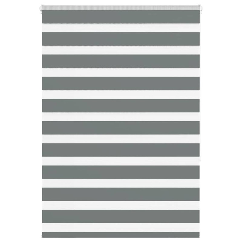Store zèbre gris foncé largeur du tissu 105,9 cm polyester 