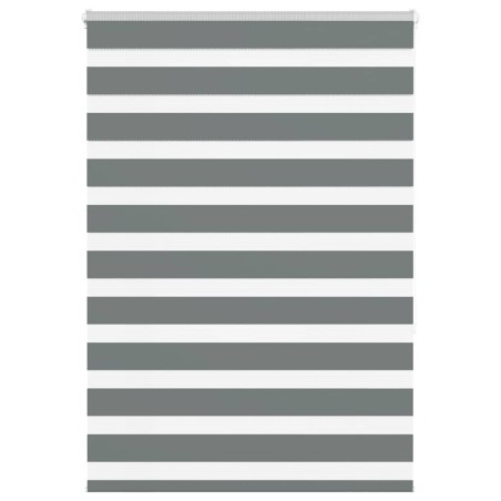 Store zèbre gris foncé largeur du tissu 105,9 cm polyester 