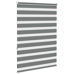 Store zèbre gris foncé largeur du tissu 105,9 cm polyester 