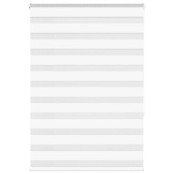 Store zèbre blanc 110x150 cm largeur du tissu 105,9cm polyester 