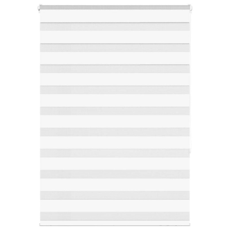 Store zèbre blanc 110x150 cm largeur du tissu 105,9cm polyester 