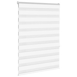 Store zèbre blanc 110x150 cm largeur du tissu 105,9cm polyester 