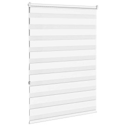 Store zèbre blanc 110x150 cm largeur du tissu 105,9cm polyester 