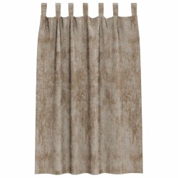 Pack de 2 rideaux en velours avec œillets champagne, 175 x 140 cm 