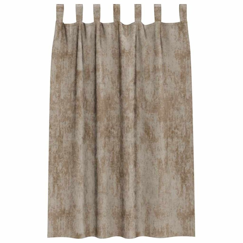Pack de 2 rideaux en velours avec œillets champagne, 175 x 140 cm 