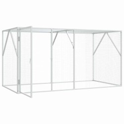 Aviary pour oiseaux anthracite 102 x 208 x 108 cm, en acier. 