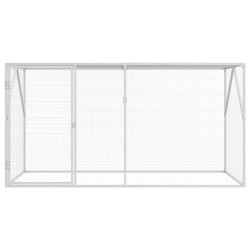 Aviary pour oiseaux anthracite 102 x 208 x 108 cm, en acier. 
