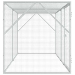 Aviary pour oiseaux anthracite 102 x 208 x 108 cm, en acier. 