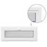 Fenêtre de sous-sol RISOR 100x40 cm inclinable 3 vitrages blanc 