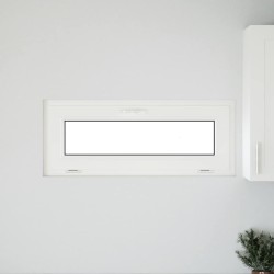 Fenêtre de sous-sol RISOR 100x40 cm inclinable 3 vitrages blanc 