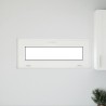 Fenêtre de sous-sol RISOR 100x40 cm inclinable 3 vitrages blanc 