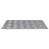 Plaques antidérapantes en aluminium à motif losange - 4 pièces - 60x50 cm 