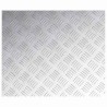 Plaques antidérapantes en aluminium à motif losange - 4 pièces - 60x50 cm 
