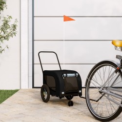 Remorque de vélo pour animaux de compagnie noir 