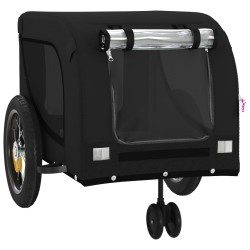 Remorque de vélo pour animaux de compagnie noir 