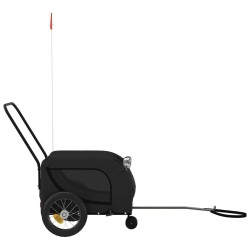 Remorque de vélo pour animaux de compagnie noir 