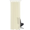 Rideau fin Crème 140x225 cm 2 pcs 