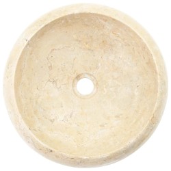 Lavabo 40 x 12 cm Marbre Crème 
