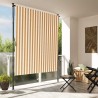Store roulant d'extérieur orange et blanc 200x270cm tissu acier 