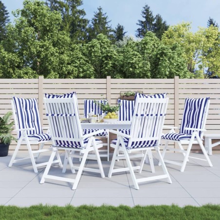 Coussins de chaise de jardin à dossier haut lot de 6 