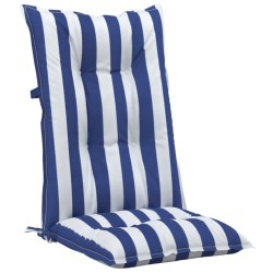 Coussins de chaise de jardin à dossier haut lot de 6 