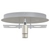 Projecteur de plafond avec 2 têtes réglables Nickel mat GU10 
