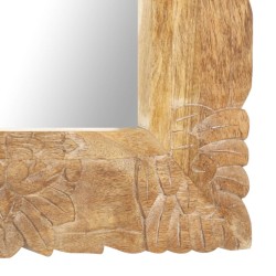Miroir 110x50 cm Bois de manguier massif 