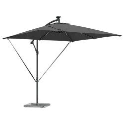 Parasol banane à mât déporté Anthracite 249 x 249 x 250 cm 