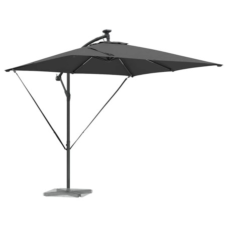Parasol banane à mât déporté Anthracite 249 x 249 x 250 cm 