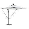 Parasol banane à mât déporté Couleur sable 249 x 249 x 250 cm 
