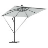 Parasol banane à mât déporté Couleur sable 249 x 249 x 250 cm 