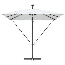 Parasol banane à mât déporté Couleur sable 249 x 249 x 250 cm 