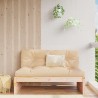 Canapé central 120x80 cm bois de pin massif 