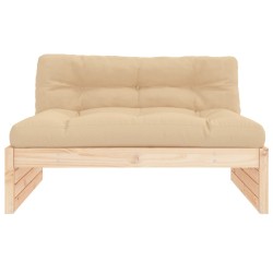 Canapé central 120x80 cm bois de pin massif 