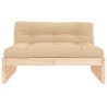 Canapé central 120x80 cm bois de pin massif 